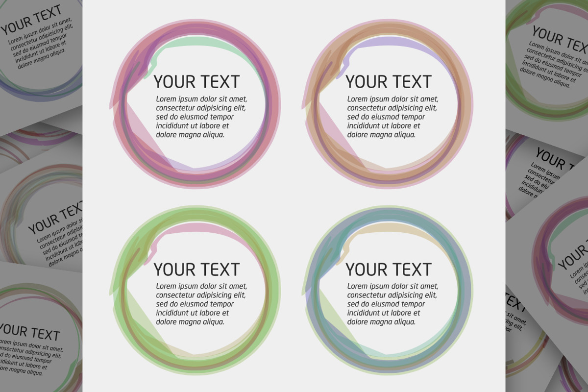 Abstract Circle Color Patterns set, an Object Graphic by ToozDesign (Photo 4 of 8)