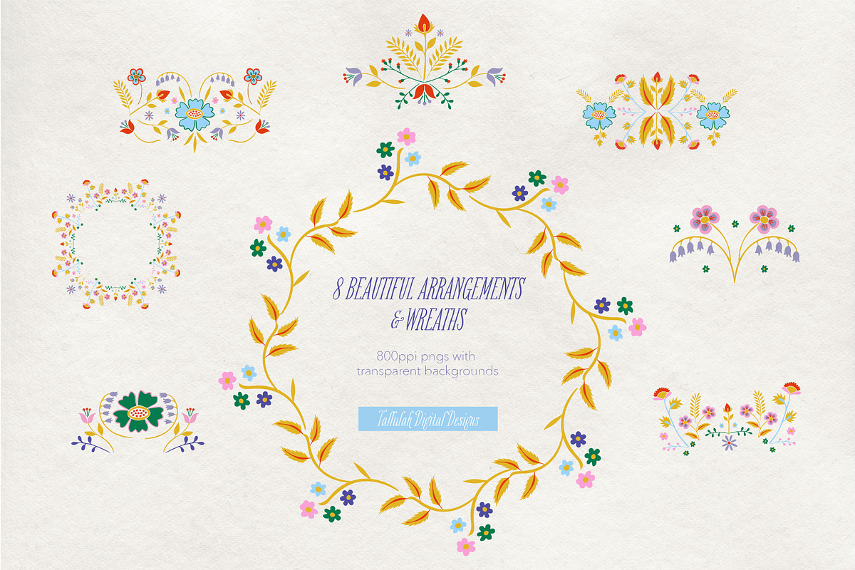 Polish Folk Art Full Collection, an Illustration by Tallulah Digital Designs (Photo 4 of 7)