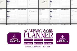 Academic Work Planner, a Presentation Template by Ahluva Studio