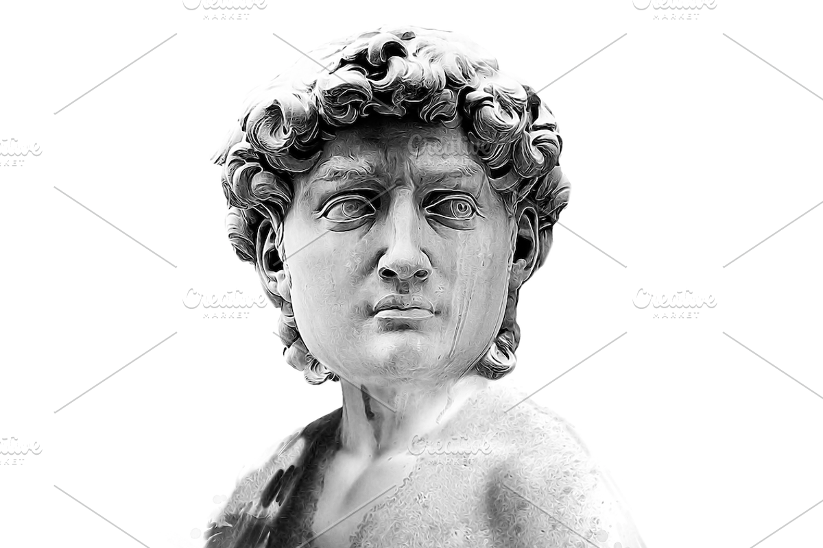 T-shirt Prints.David statue artwork, a Texture Illustration by StudioLondon (Photo 2 of 3)