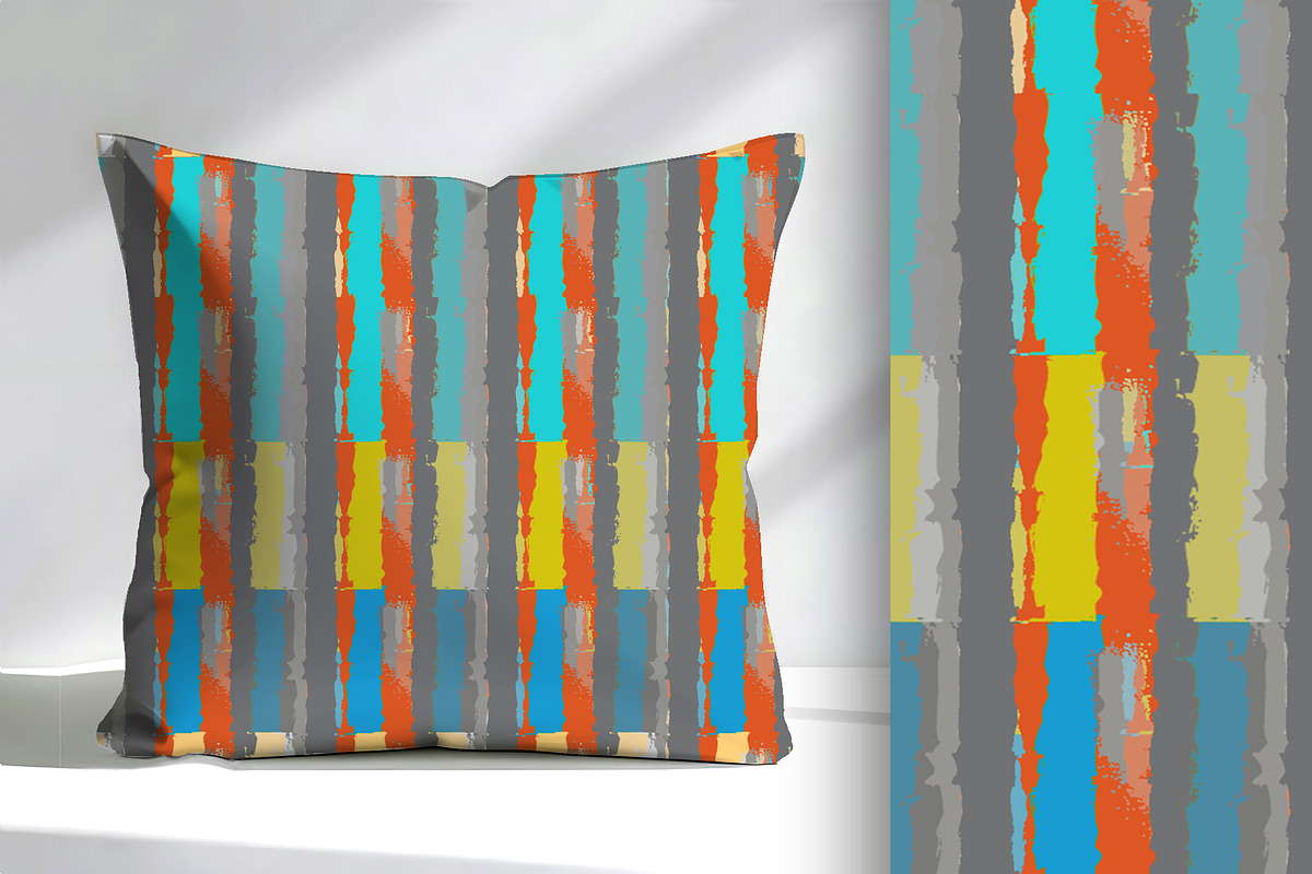 Modern Art Stripe Seamless Pattern, a Pattern Graphic by Sharon Schwalbe (Photo 2 of 4)