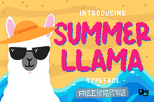 Summer Llama - Extra Llama Drawing