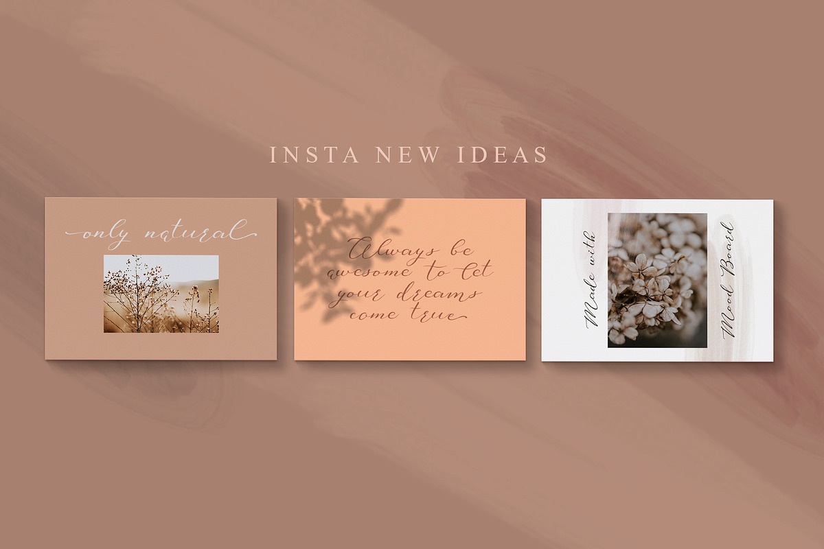 Mood Board script font preview 3