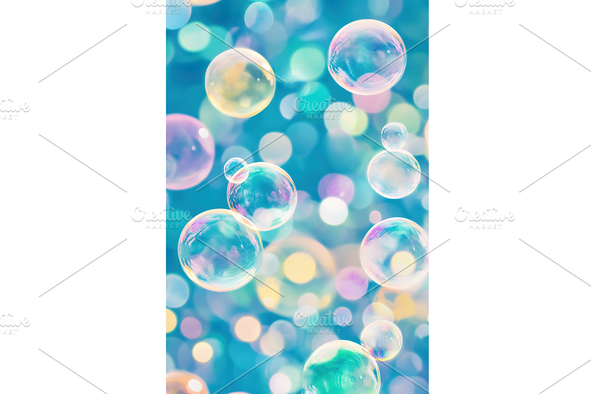 Floating Soap Bubbles with, an Illustration by Lermont51