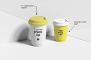 Realistic White Cup Mockups, a Cups & Container Mockup by Graphic Xtreme (Thumbnail 2 of 4)