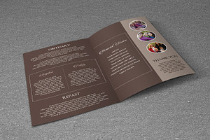 Funeral Program Template-V457