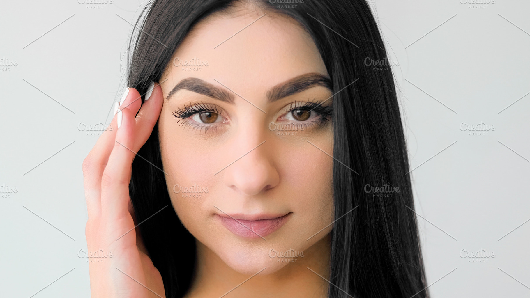 Treatment beauty perfect skin female makeup face, a Person Photo by Photo Drive Studio