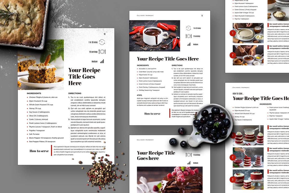 Cookbook / Recipe Book, a Brochure Template by StockInDesign (Photo 2 of 5)