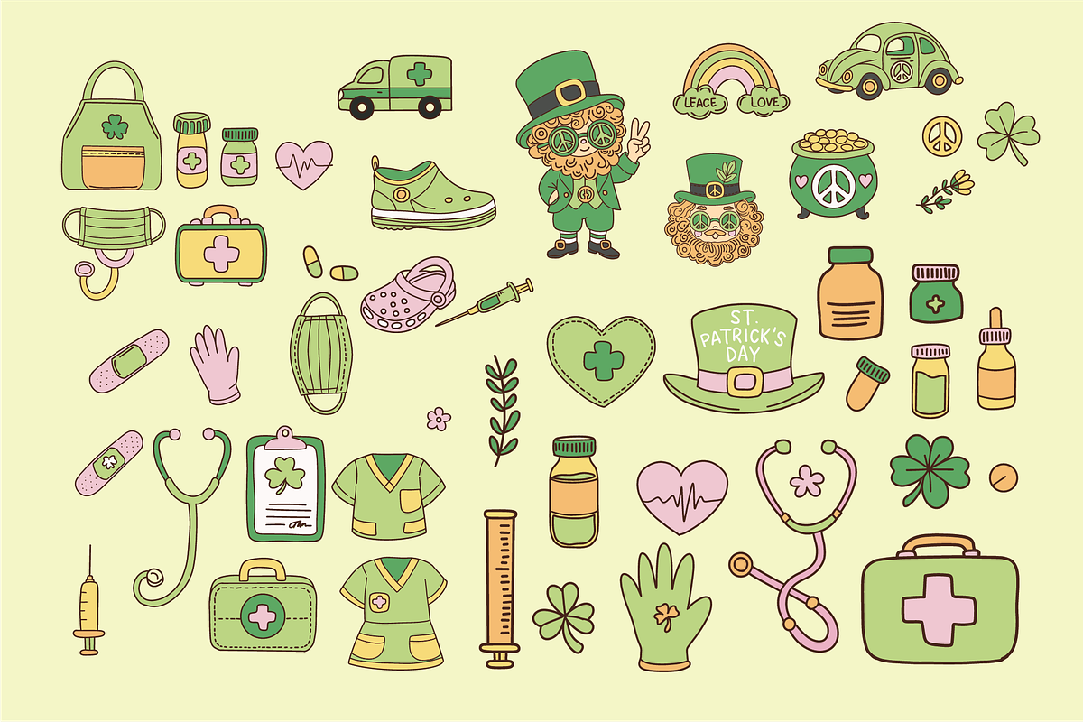 St.Patricks Day | Clipart Illustrati, a Decorative Illustration by Berdansabersama (Photo 3 of 10)