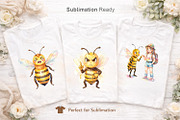 Sarcastic Summer Bee Sublimation, an Illustration by Artnoy (Thumbnail 6 of 8)