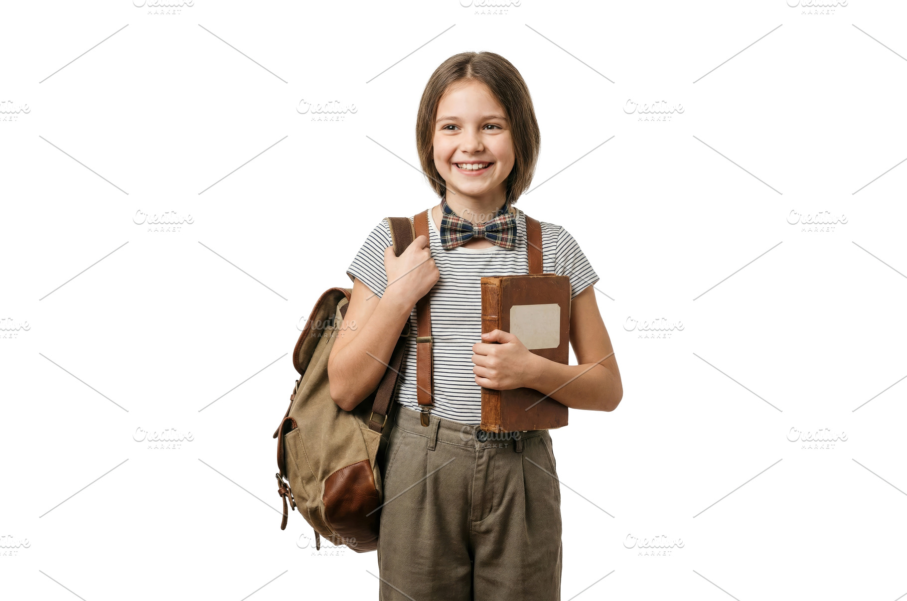 Girl With Book Bag, a School & Education Photo by CREATIVEDEF