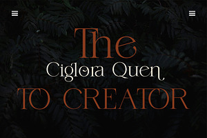 The Qigffam Modern Serif Font