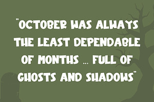 BooSpooky - Halloween Display Font