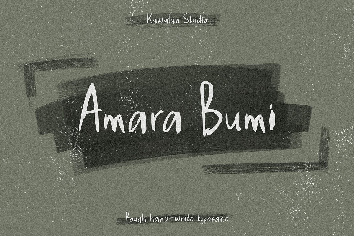 Amara Bumi, a Font by Kawalan Studio (Photo 1 of 8)