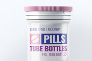 Pills Tube Bottles Mockup, an Advertising Mockup by Hubzway (Thumbnail 7 of 8)