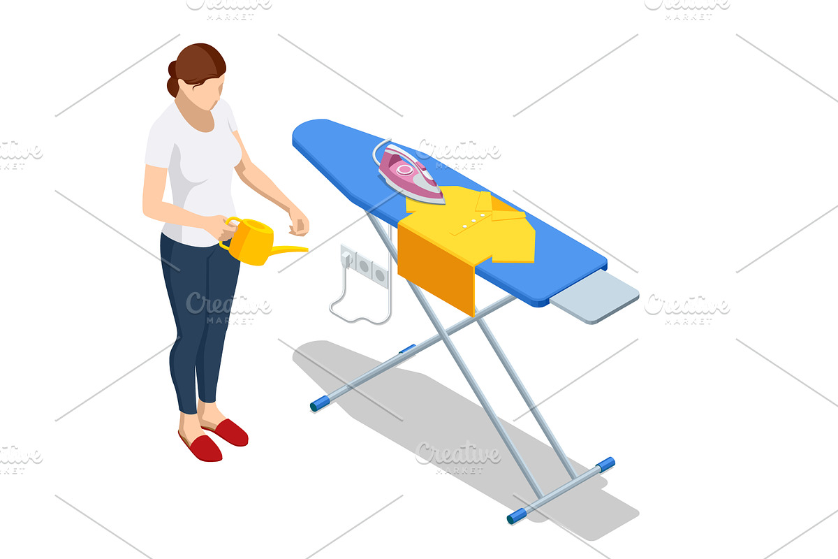 Isometric illustration of a woman, a Person Illustration by Golden Sikorka