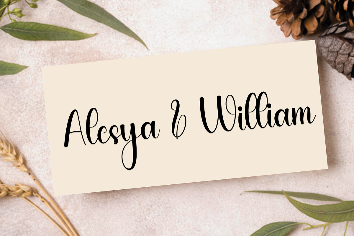 Wedding Monogram, a Handwritten Font by InermediaSTUDIO (Photo 6 of 8)