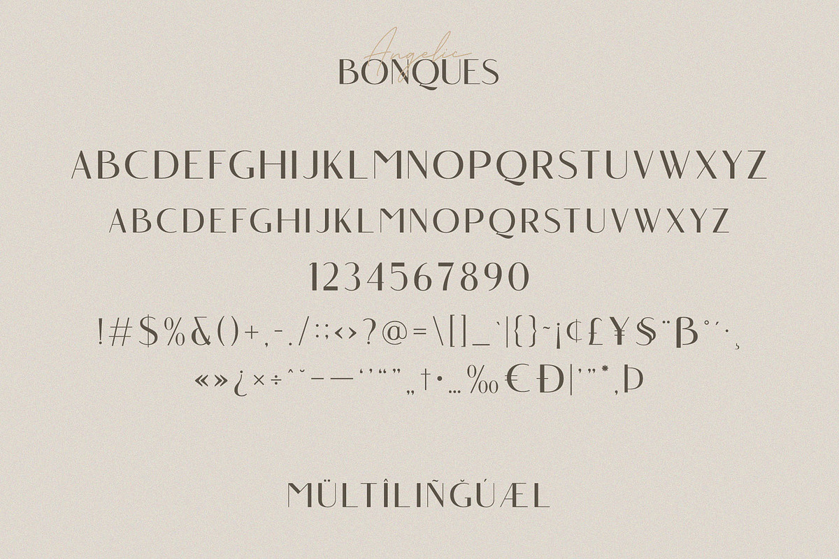 Angelic Bonques - Font Duo preview 6