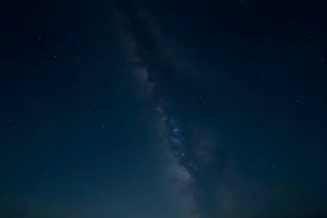 Starry Night Sky Captured With, a Photo by LOGOCREATIVE