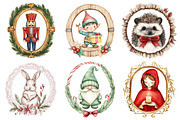 Vintage Christmas Framed Character, an Illustration by Daily.Designs (Thumbnail 3 of 5)