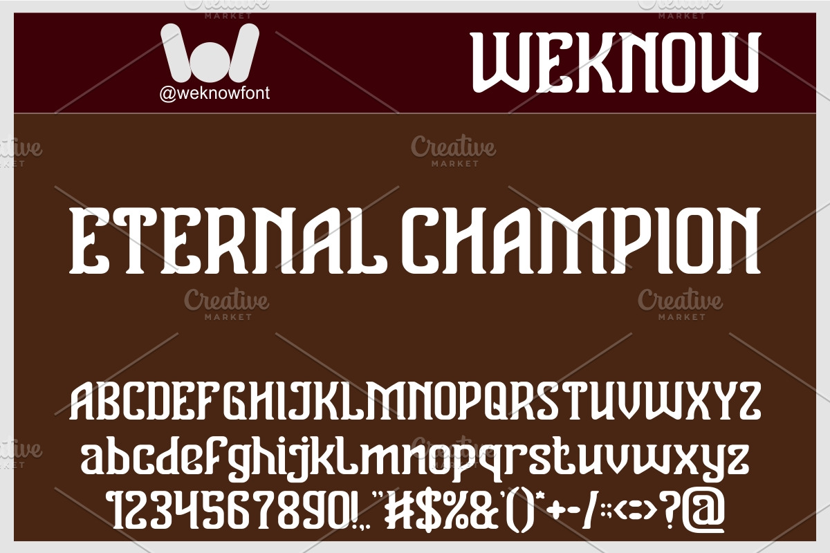 Vanguard Legend font, a Serif Font by weknow (Photo 3 of 8)