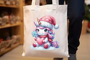 Watercolor Christmas Cute Unicorn, a Seasonal Illustration by Rose Art (Thumbnail 6 of 7)