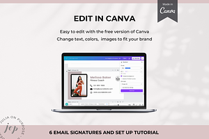 Email Signature Canva Template