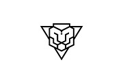 Geometric Triangle Lion Logo, a Branding & Logo Template by Luxury Logos (Thumbnail 3 of 4)