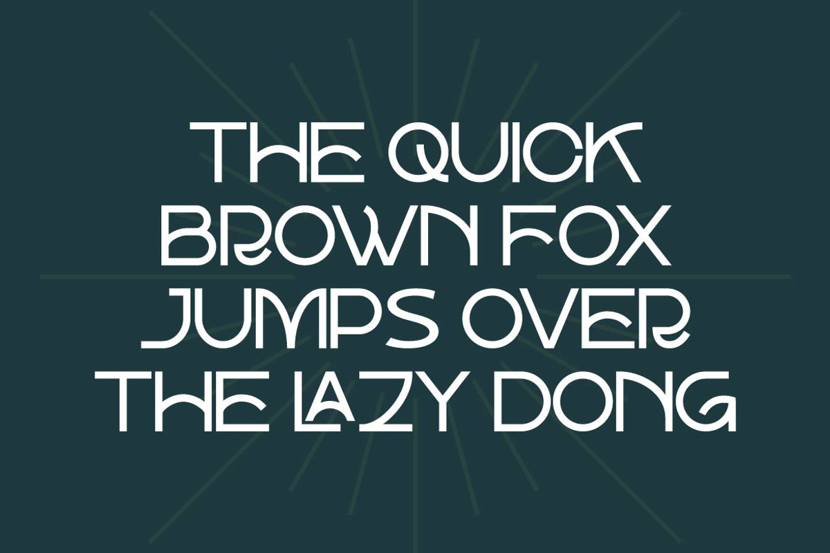 Kotorogo – Art Deco Display Typeface, a Sans Serif Font by Artiveko (Photo 4 of 8)