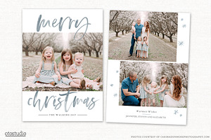 Christmas Card Template CC311