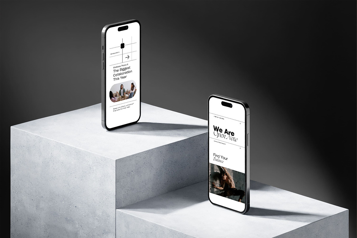 Squera - Minimal iPhone Mockup, an iPhone Mockup by Creavora (Photo 3 of 5)