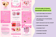 Valentines Email Templates Canva, an Email Template by The Pixel Palace (Thumbnail 9 of 9)