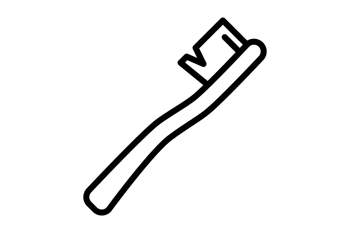 Toothbrush icon, an Icon by Sumberpangan