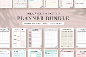 Monthly And Weekly Printable Bundle