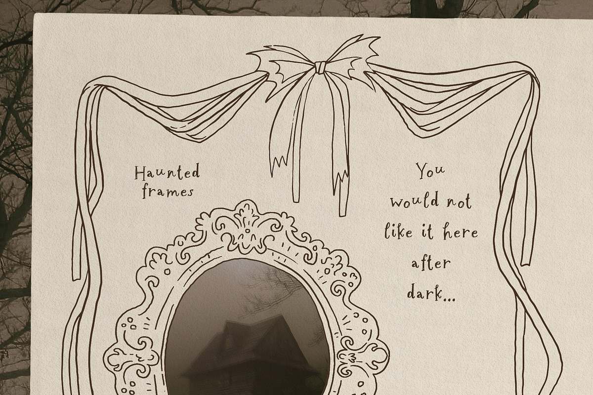Haunted Nostalgia: Halloween Clipart, a Seasonal Illustration by Cute Atelier (Photo 4 of 10)