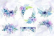 Animals and flowers, watercolor coll, an Animal Illustration by LenArt (Thumbnail 4 of 15)