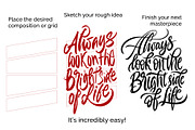 Lettering Grid Layout Procreate Pack, a Brush Add-On by ZenLettering (Thumbnail 4 of 7)