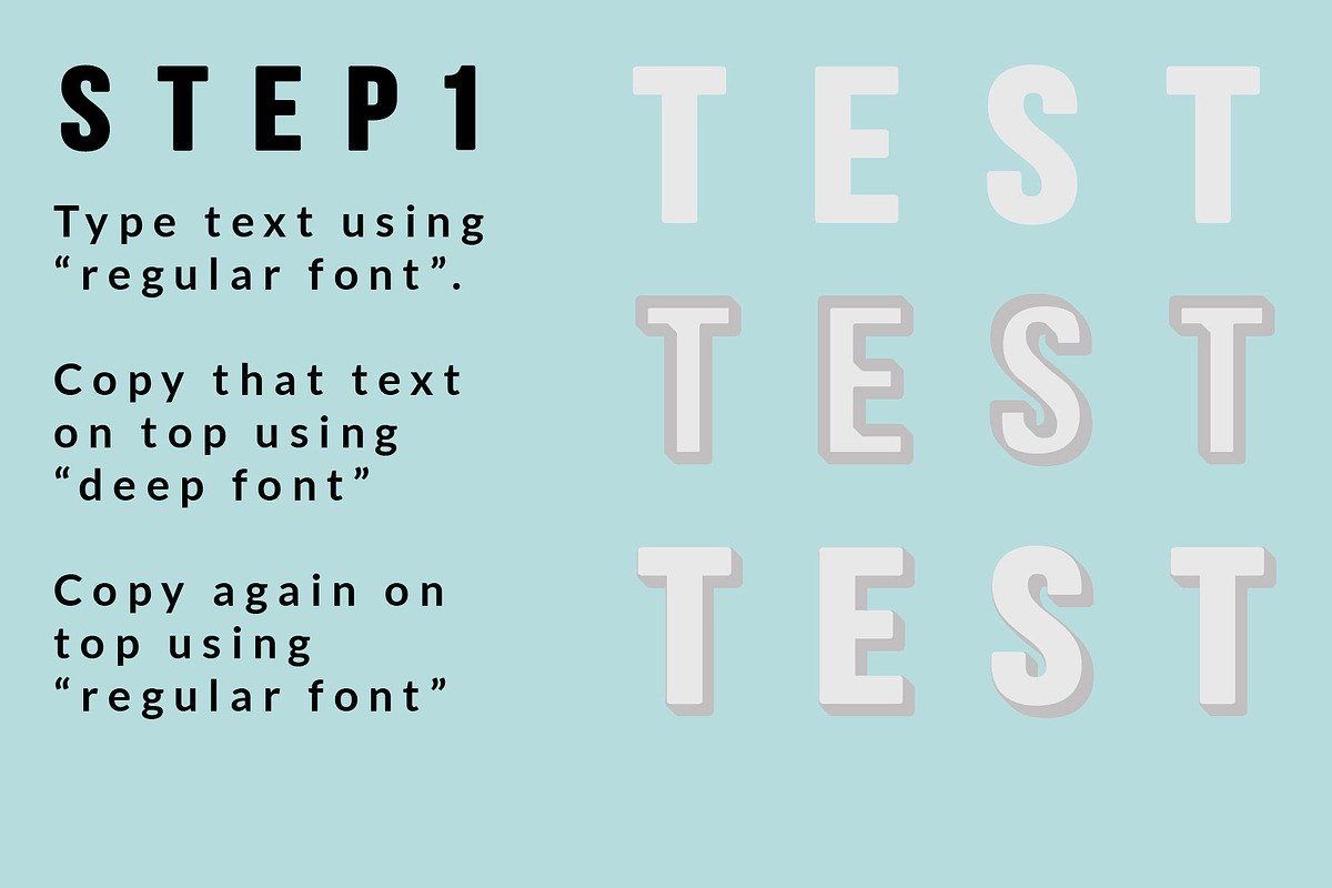 BIG SHOW - Layered 3D font preview 8