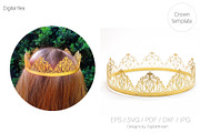 Princess crown 3D Birthday tiara, a Decorative Illustration by DigitalArsiart (Thumbnail 4 of 6)
