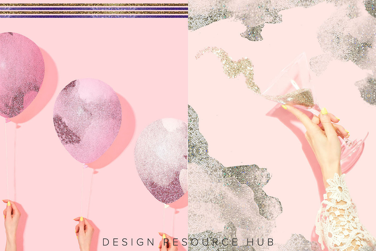 Photoshop Metallic Layer Styles, a Layer Style Add-On by Design Resource Hub (Photo 8 of 10)