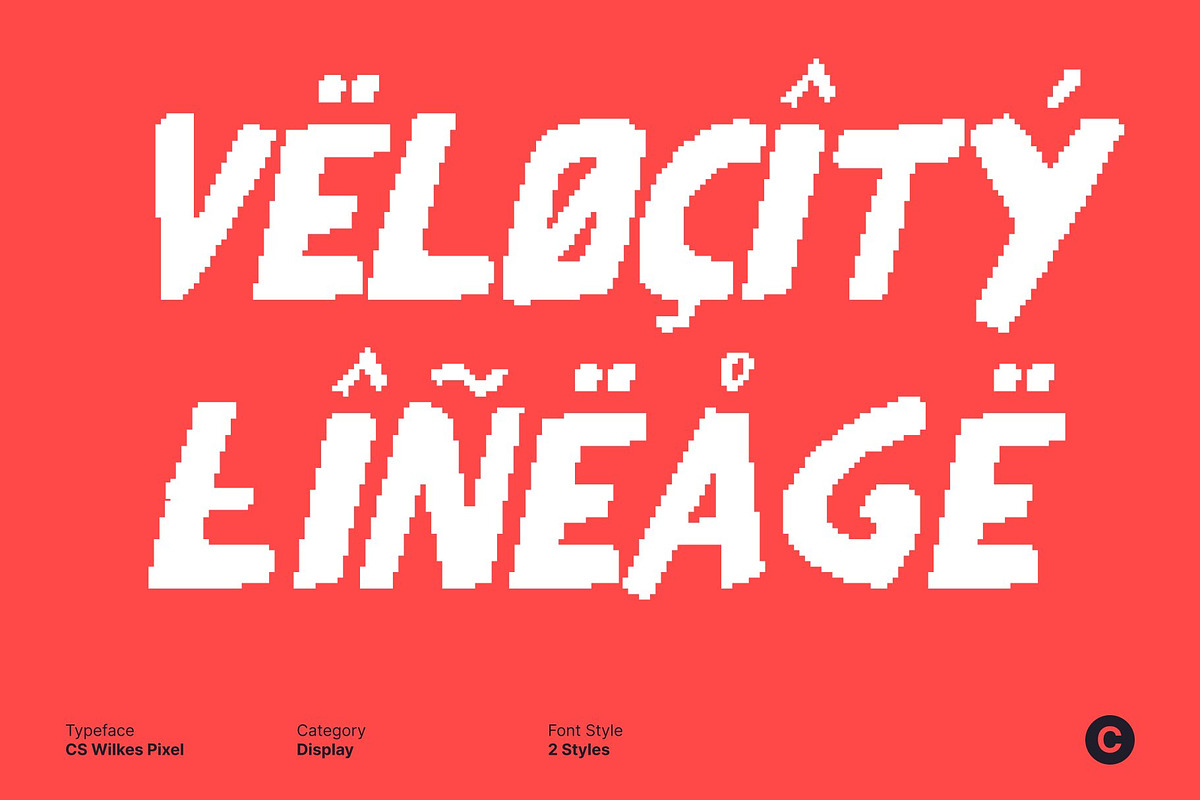 CS Wilkes Pixel, a Sans Serif Font by Craft Supply Co. (Photo 6 of 8)