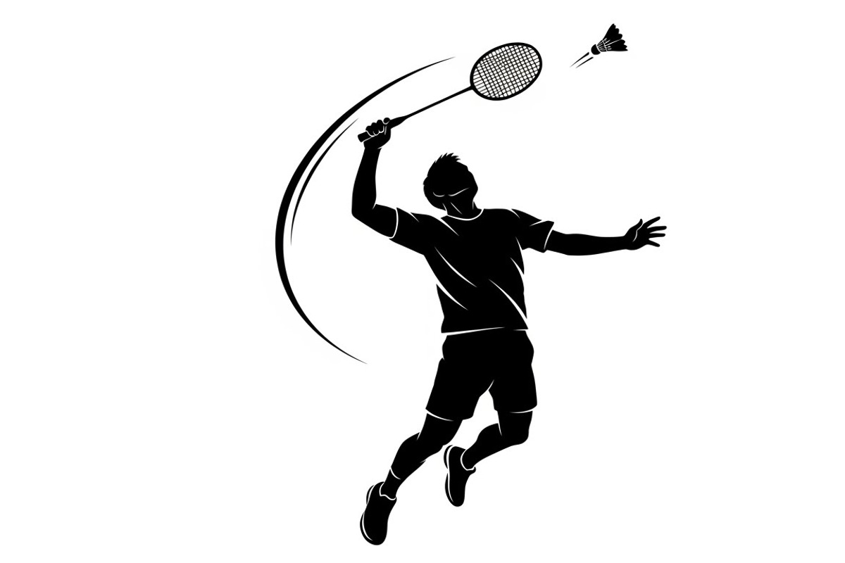Badminton Smash Silhouettes, an Illustration by Amazin_art (Photo 30 of 31)