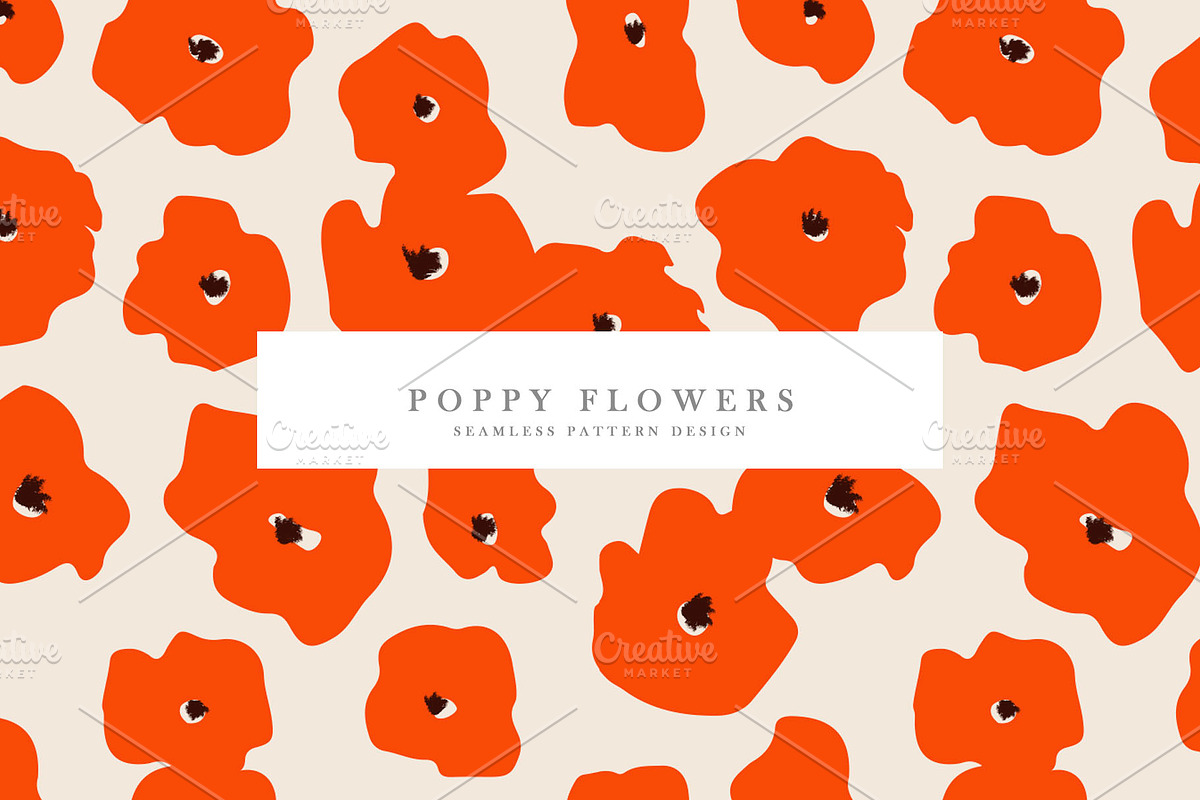 Poppy Flowers, a Pattern Graphic by Nadezda (Photo 1 of 3)