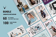 Mini BUNDLE Animated Instagram Pack, a Social Media Template by SilverStag Type Foundry (Thumbnail 1 of 21)
