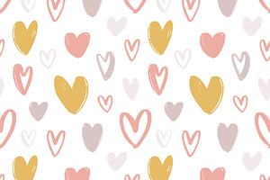 Hearts Seamless Patterns