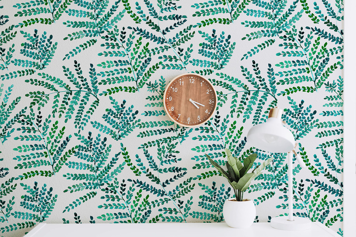 Enchanting fern - leaves pattern, a Pattern Graphic by Katerina Tova (Photo 2 of 5)