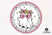 Ghost With Flowers PNG, an Illustration by Dream Creation (Thumbnail 1 of 5)