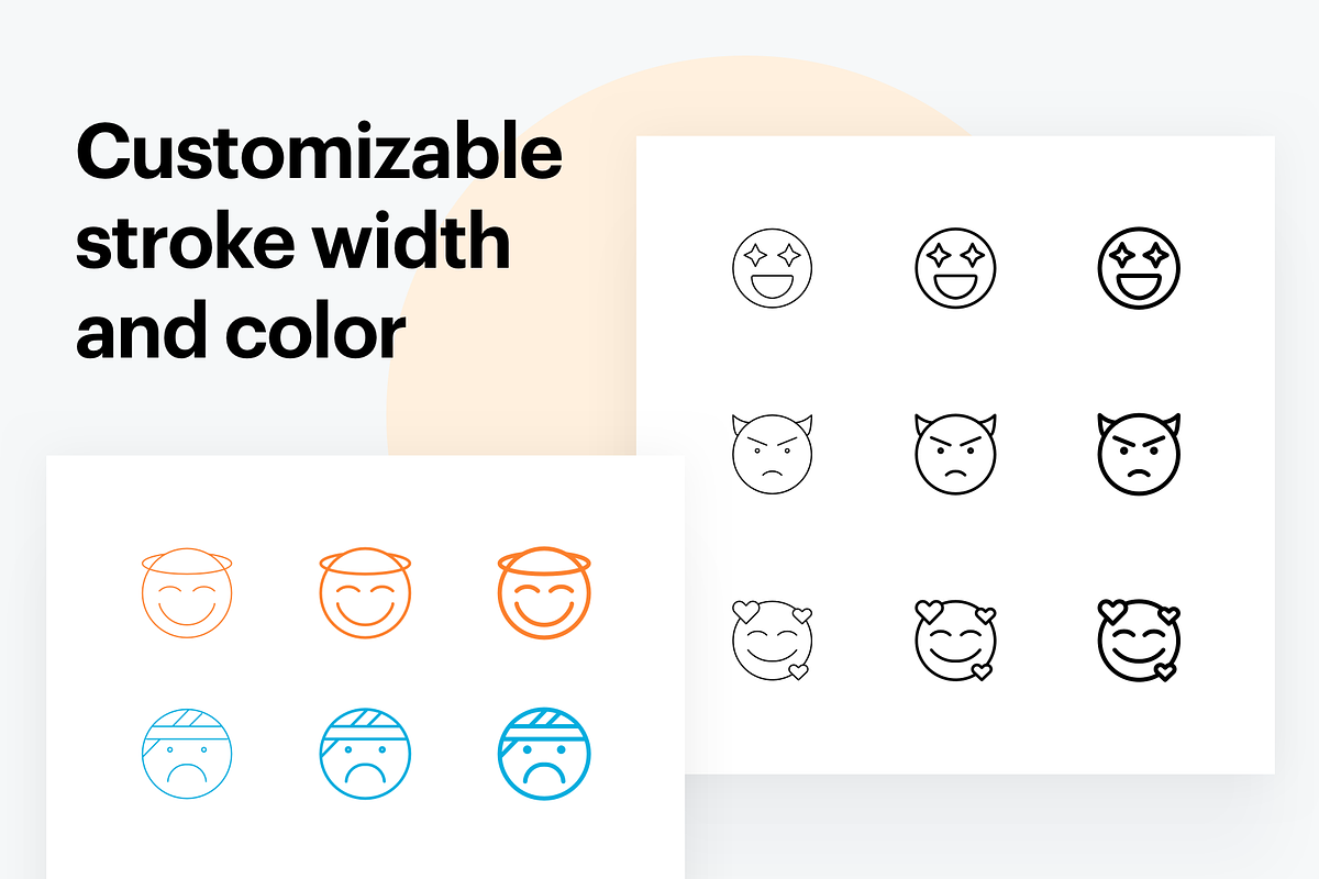 90 Emoticons Icons, an Emoji Icon by Fantastic Greg (Photo 2 of 4)