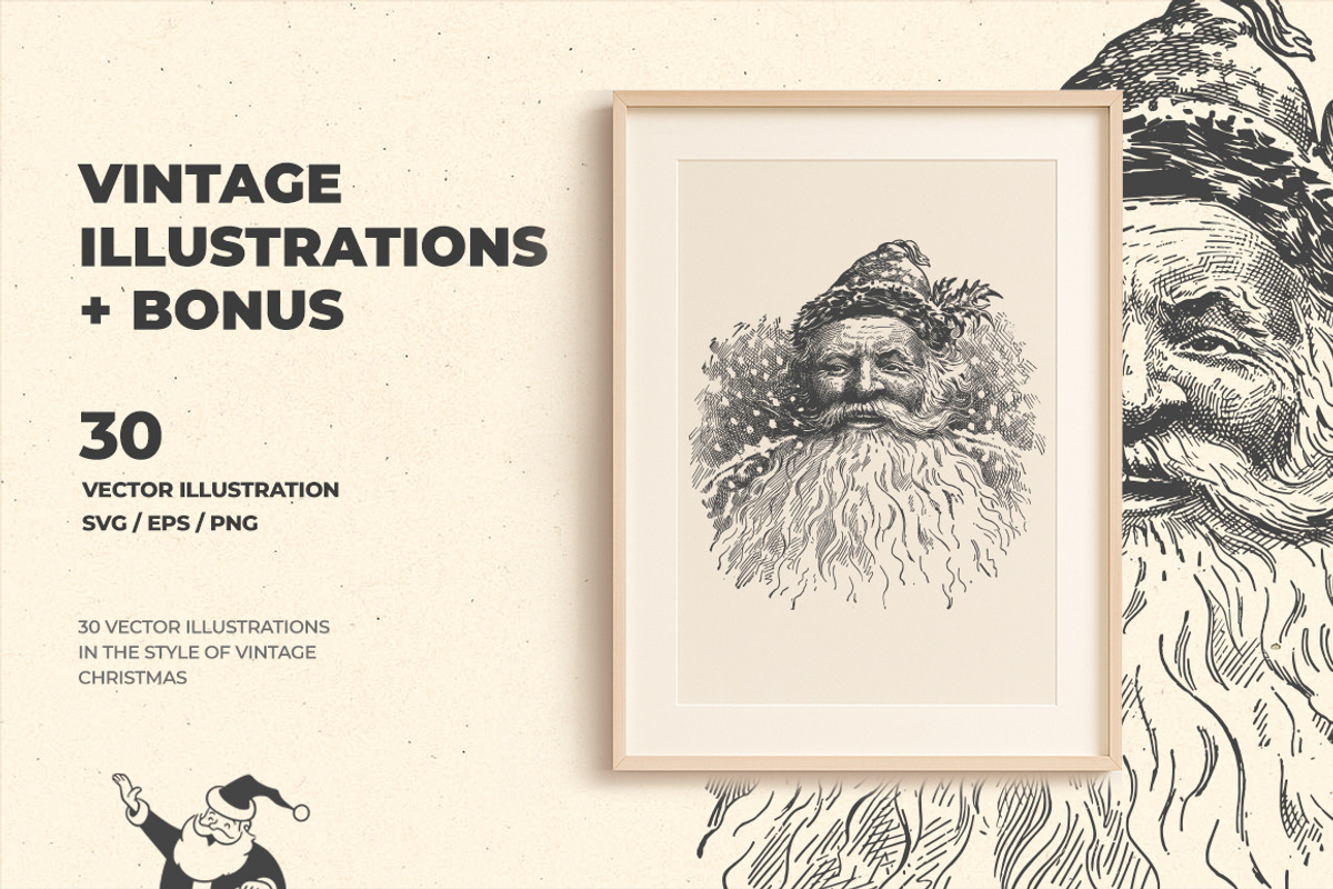 Retro Christmas Design Kit, a Seasonal Illustration by Retro Machine (Photo 14 of 17)