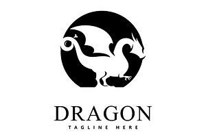 Dragon vector icon illustration, a Graphic by T.Vooka